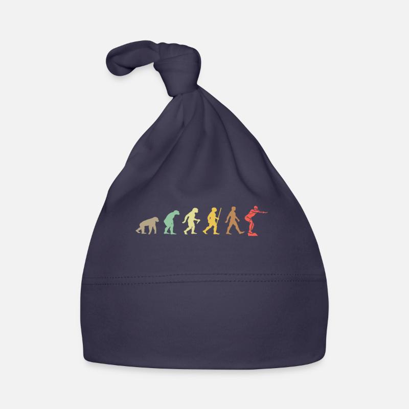 Swim Retro Swimming Evolution Funny swimmer Organic Baby Cap