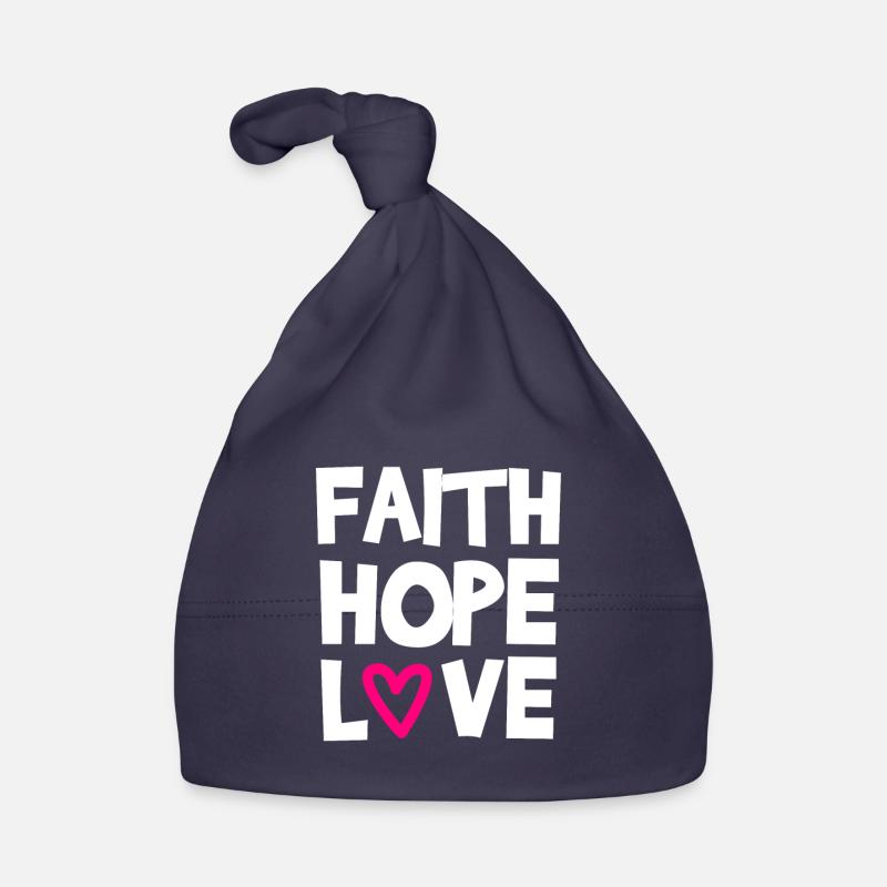 Foi Espérance Amour Bonnet bio Bébé