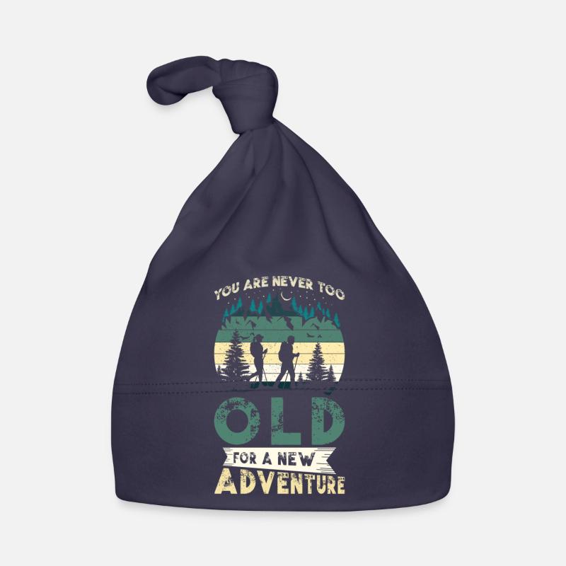 Wanderabenteuer Wanderer Geschenk Bergwald Baby Bio-Mütze