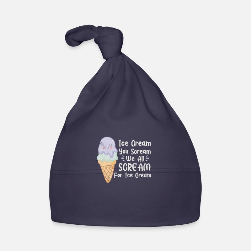 Eiscreme - Baby Bio-Mütze - Navy