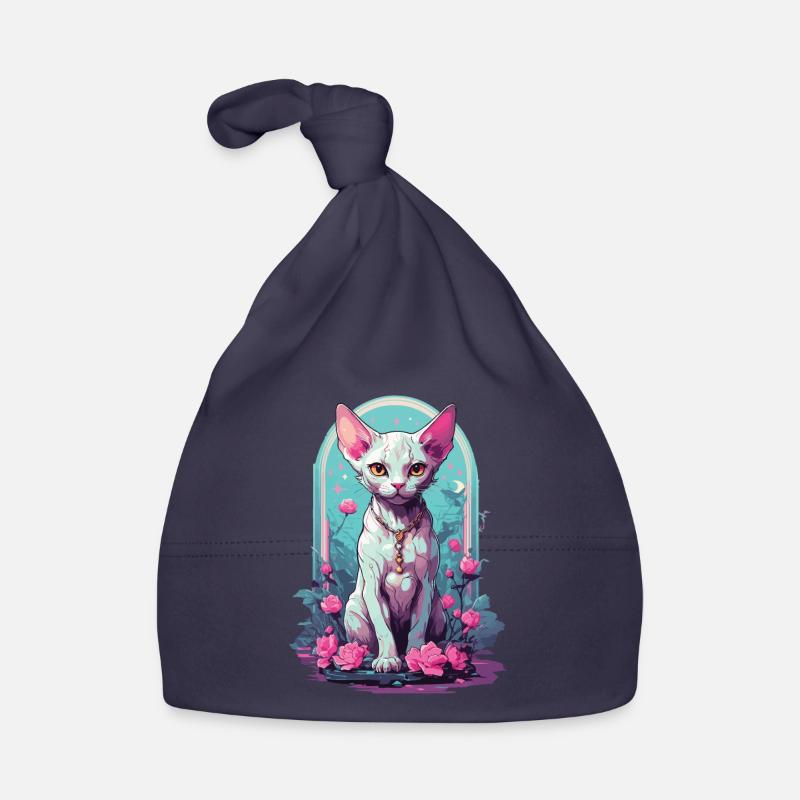 Chat occulte Sphynx dans le Style Goth Pastel Bonnet bio Bébé