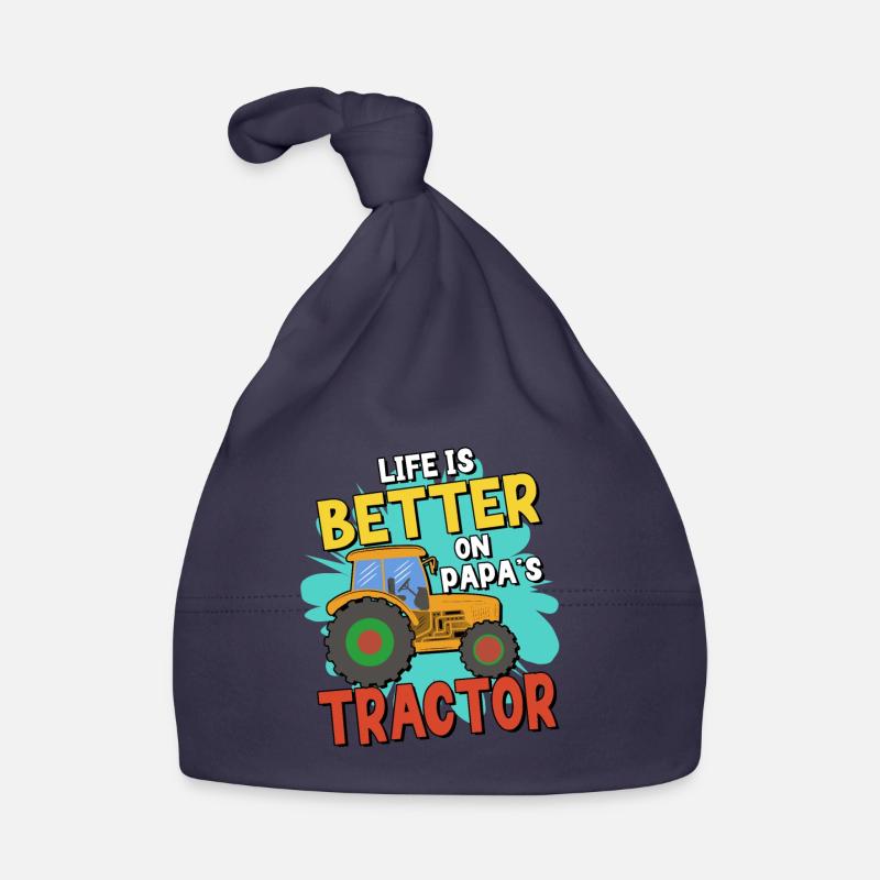 Tractor Lover Funny Tractor Gift Bonnet bio Bébé