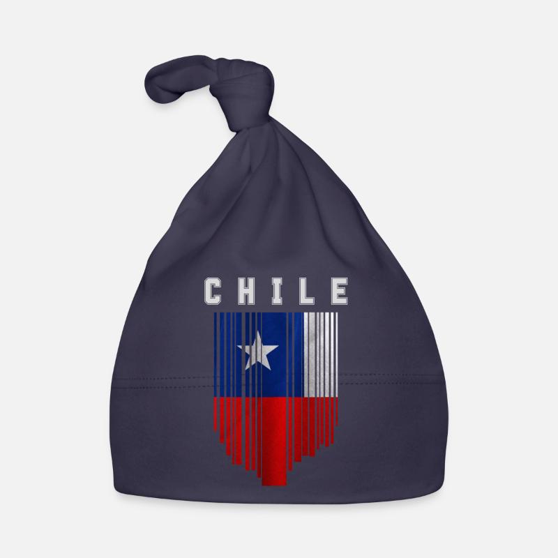 Drapeau du Chili, fierté chilienne Bonnet bio Bébé