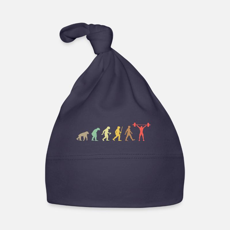 Weightlifting Retro Body Building Evolution fitnes Bonnet bio Bébé