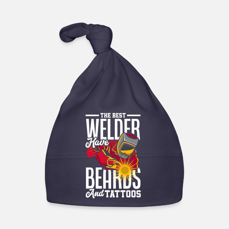 Funny Welder Gift Organic Baby Cap