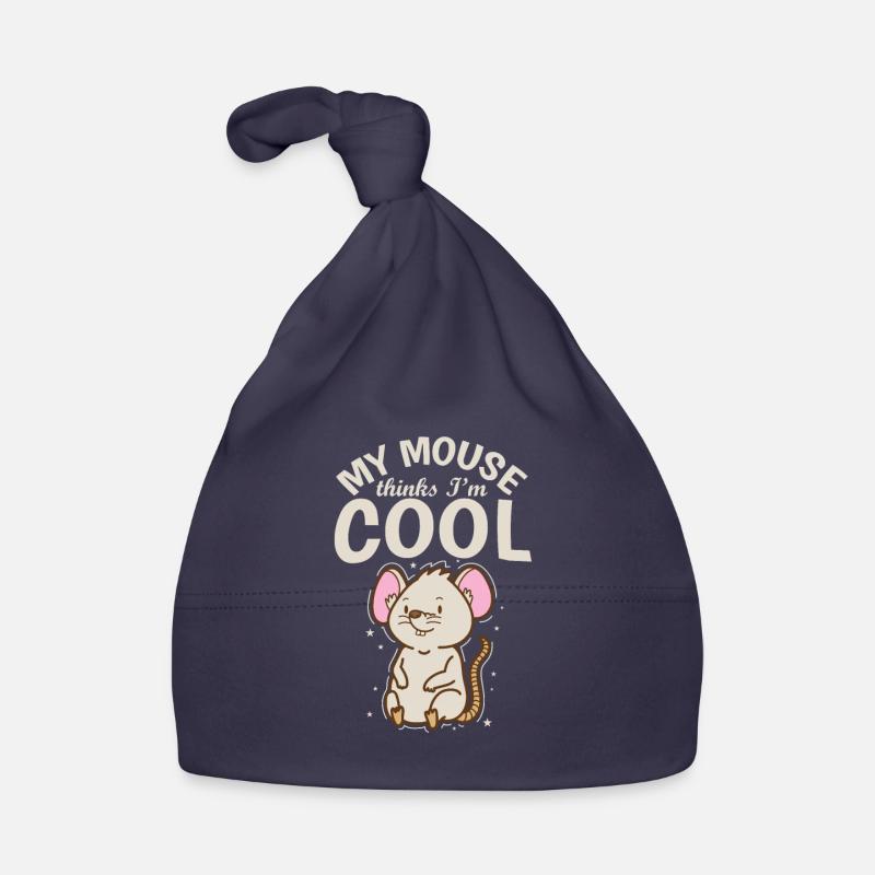 My Mouse Thinks I'm Cool Rodent Cheese Organic Baby Cap