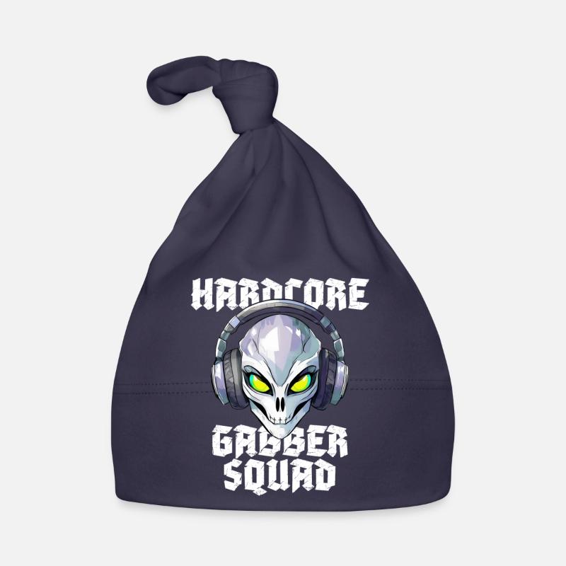 Hardcore Gabber Squad Alien Rave Organic Baby Cap