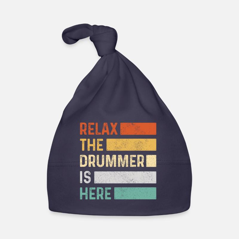 Drummer Drummer Drum Gift Organic Baby Cap