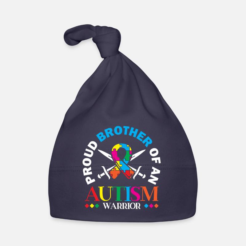 Fier frère d’une guerrière de l’autisme Bonnet bio Bébé