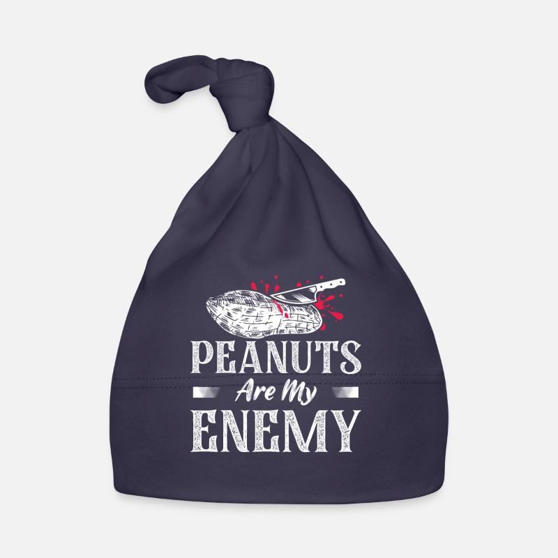 Peanuts Are My Enemy Nut Allergic Awareness Baby Bio-Mütze