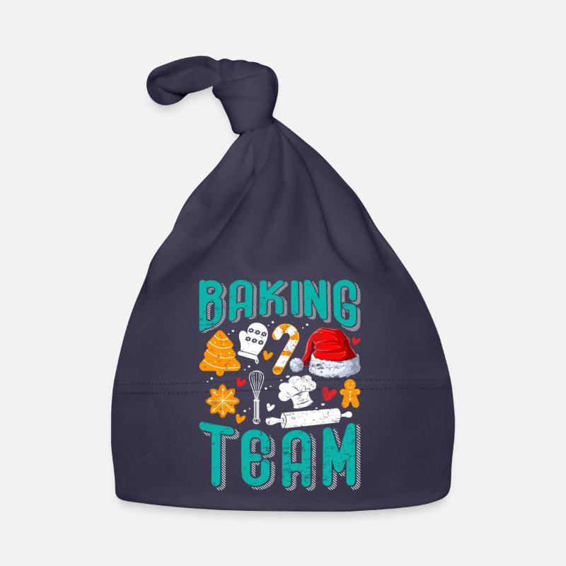 Équipe de pâtisserie Cuisson de biscuits de Noël Bonnet bio Bébé