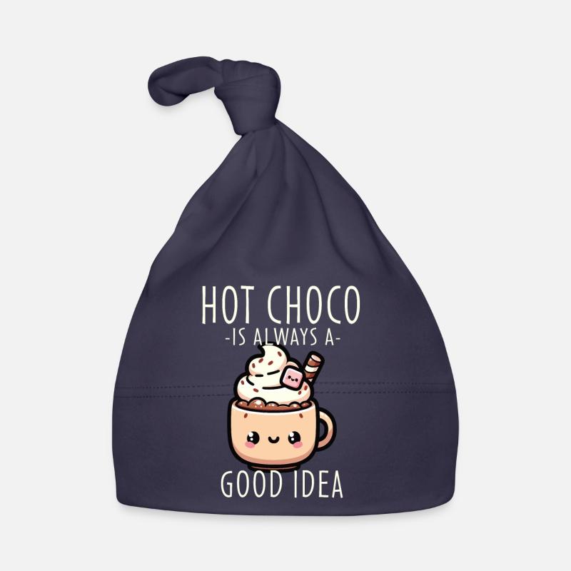 Conception apaisante de chocolat chaud pour le cacao Bonnet bio Bébé