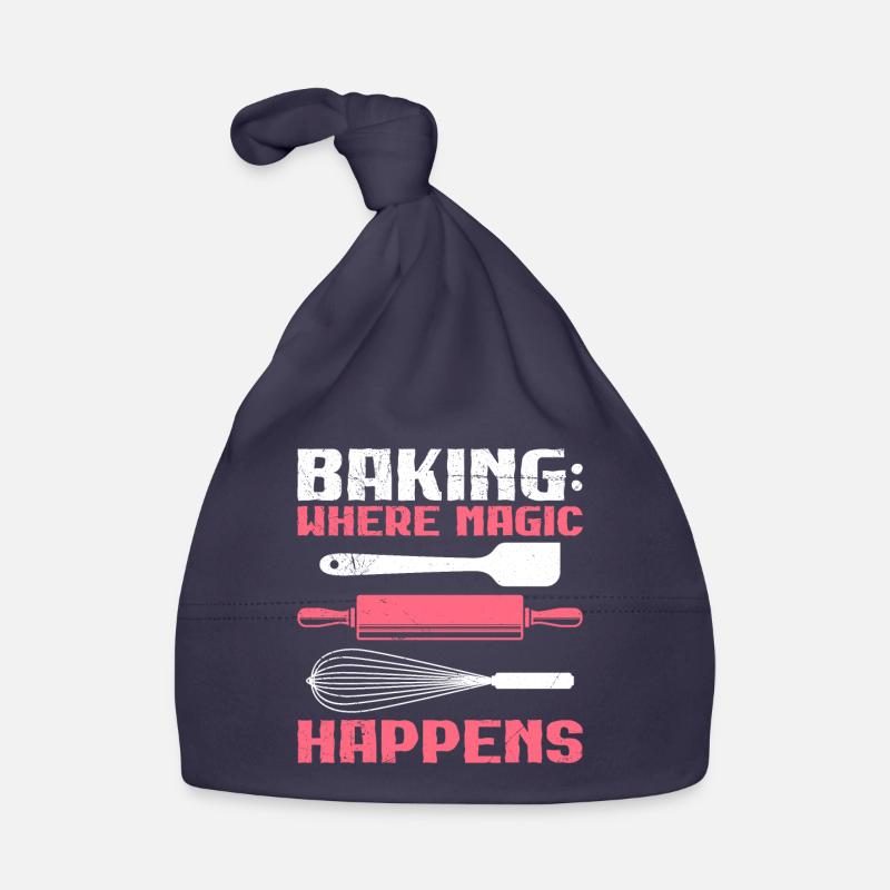 Baking: Where Magic Happens Backstube Backfans Baby Bio-Mütze