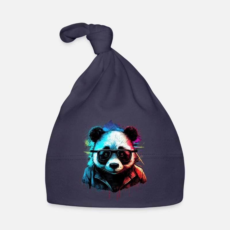 Futuristic panda Organic Baby Cap