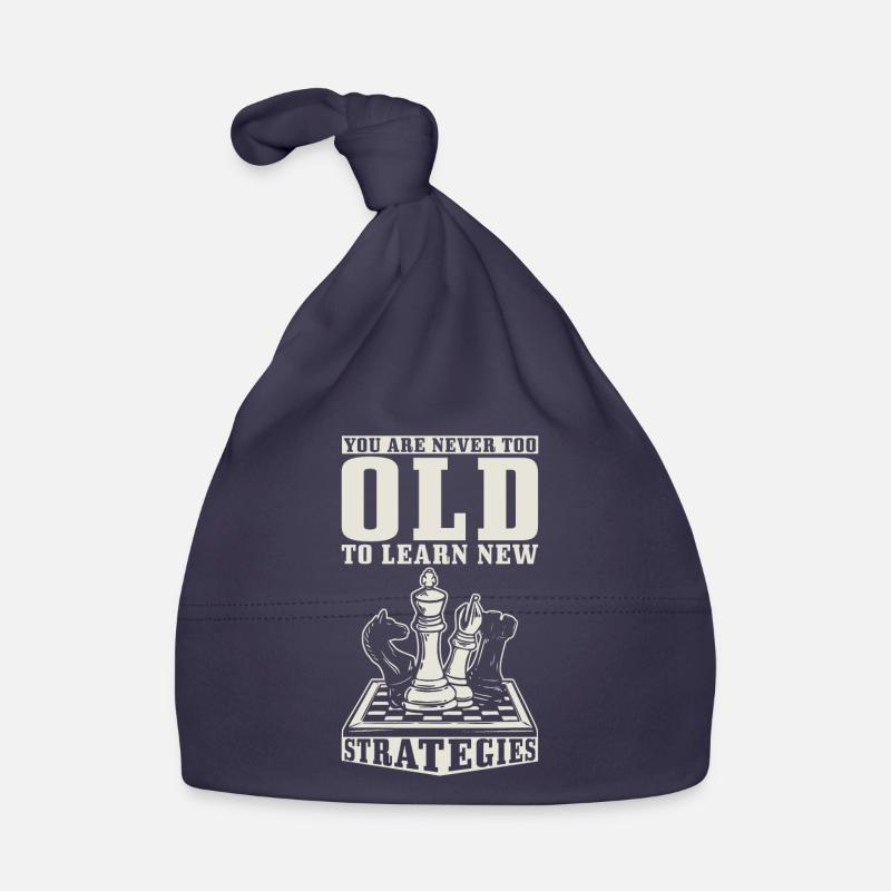 Chess Player Chessboard Strategist Saying Chess Organic Baby Cap