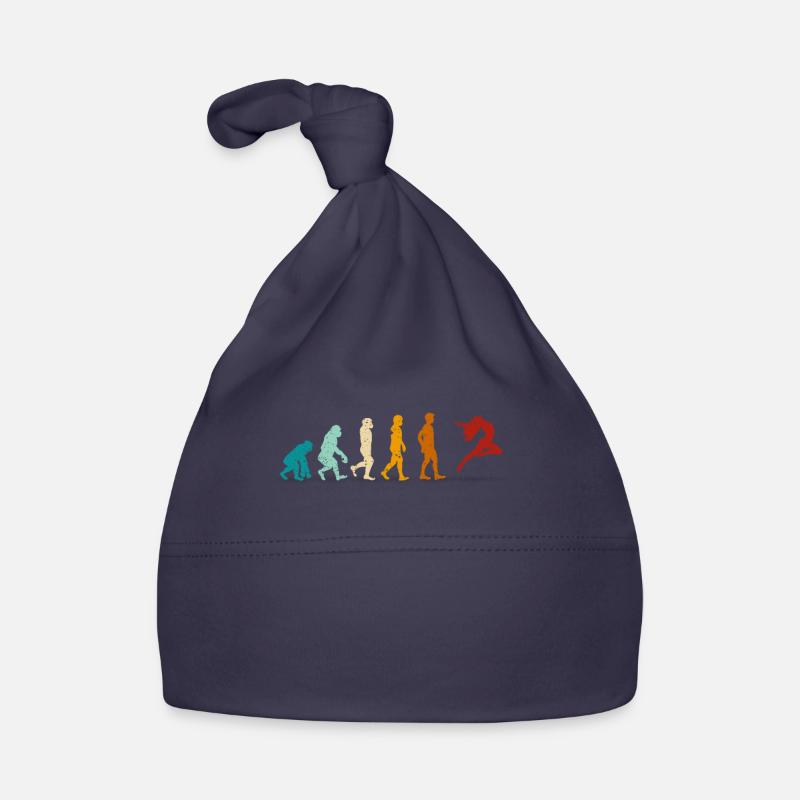 Dancing Retro Dancing Evolution of Man Dancer Organic Baby Cap