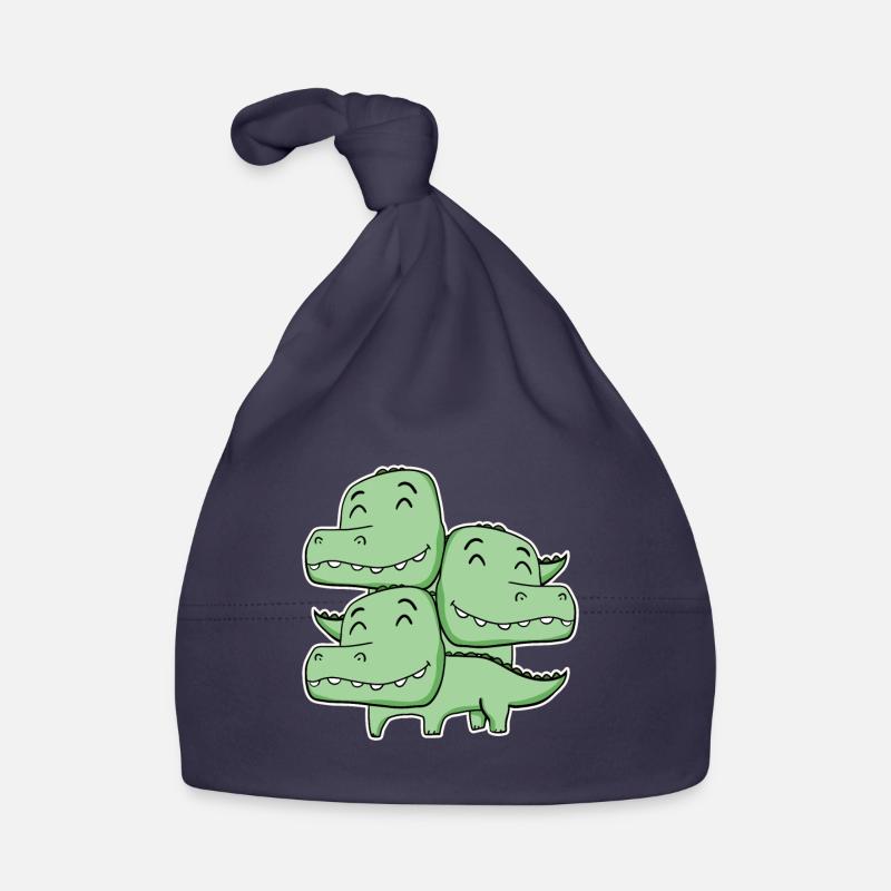 Corcodile Motif Bonnet bio Bébé