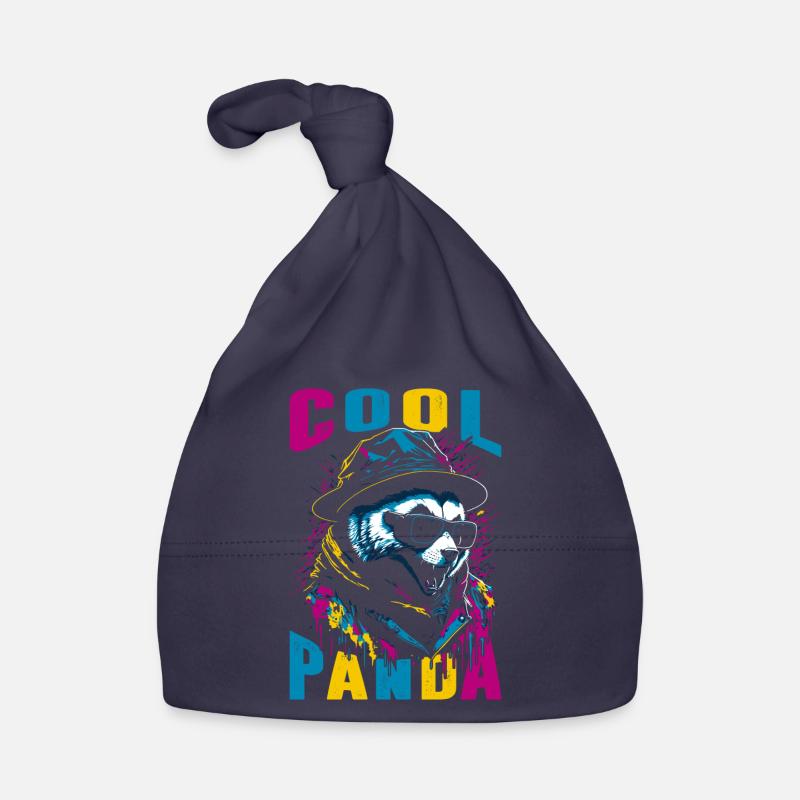 Coole Panda Baby Bio-Mütze