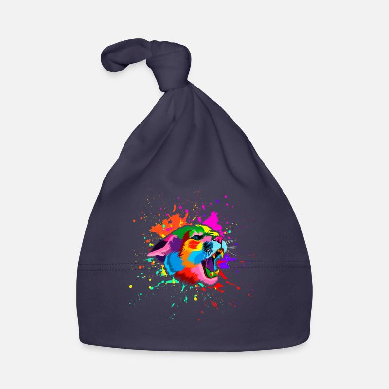 Cougar Head Organic Baby Cap