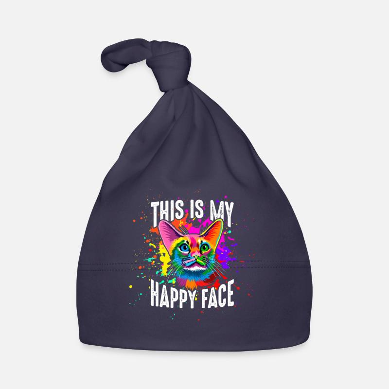 This is my happy face Organic Baby Cap