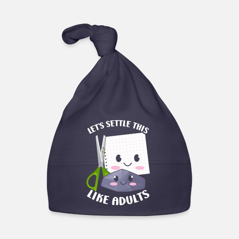 Rock Paper Scissors Funny Group Kawaii Organic Baby Cap