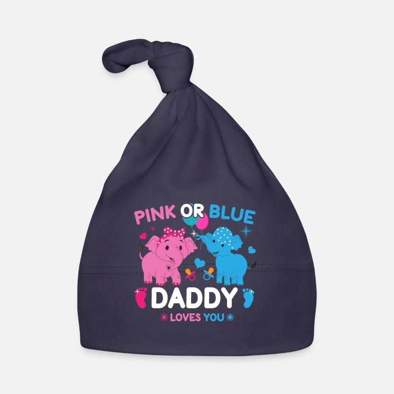 Pink Oder Blue Daddy Liebt Dich Geschlecht Baby Bio-Mütze