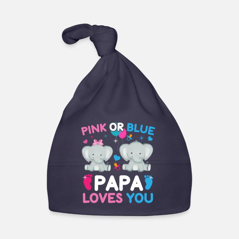 Pink Oder Blue Daddy Liebt Dich Geschlecht Baby Bio-Mütze