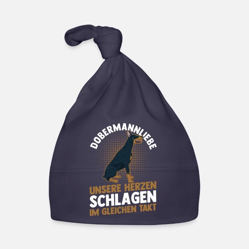 Hund Dobermann Baby Bio-Mütze