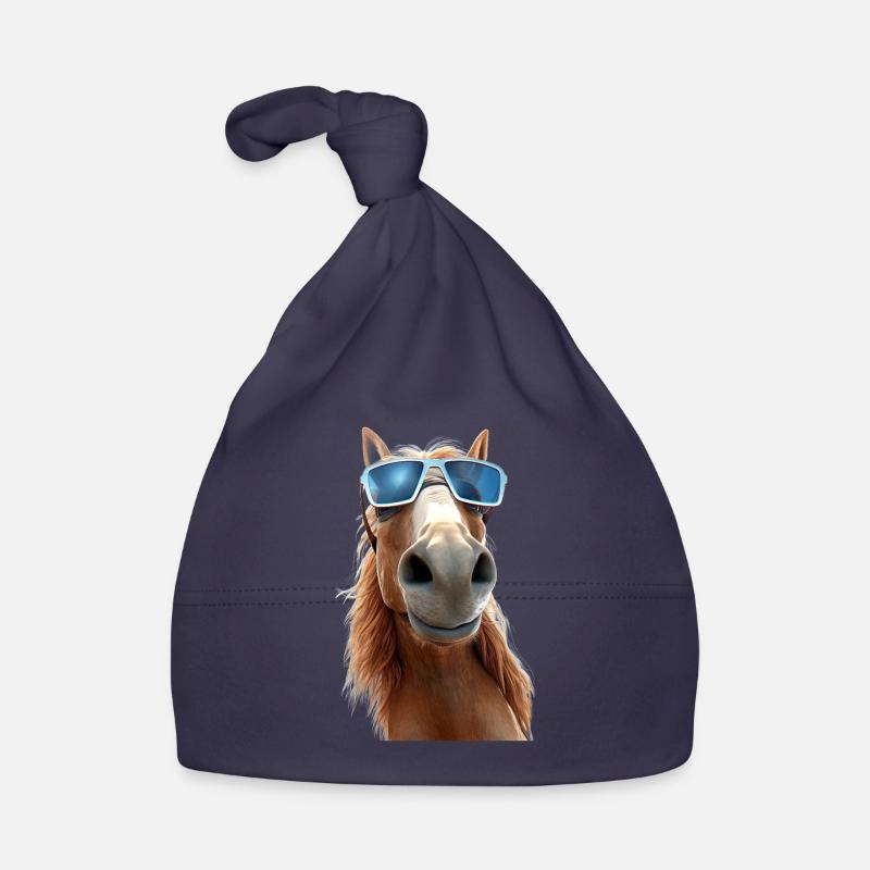 Pferd Pferdemädchen Reiterin Pony Stall Pferde Baby Bio-Mütze