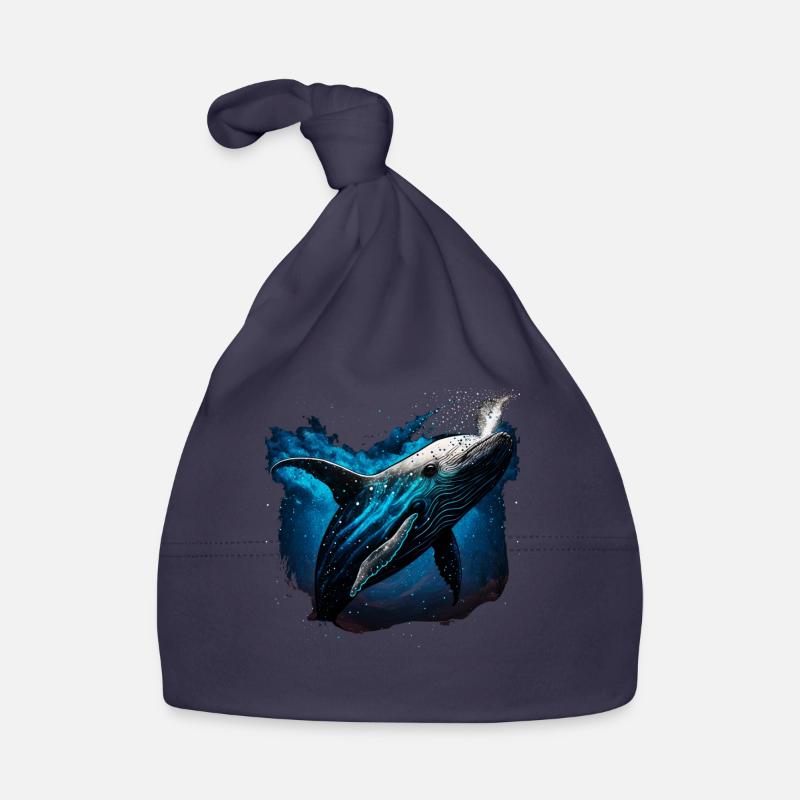 Blauwal Baby Bio-Mütze