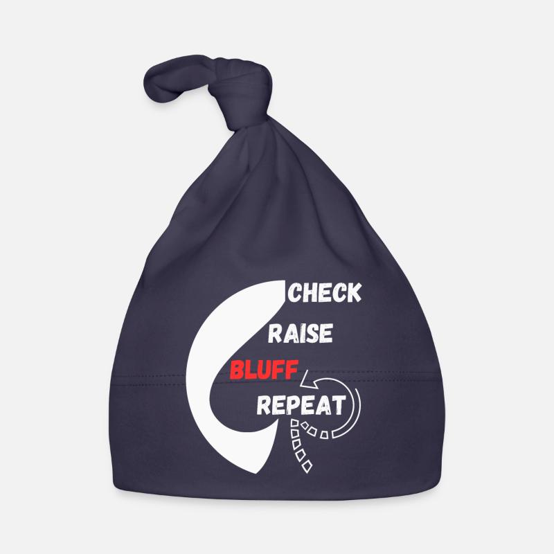 Repeat Poker "Chess, Raise, Bluff, Repeat" Organic Baby Cap