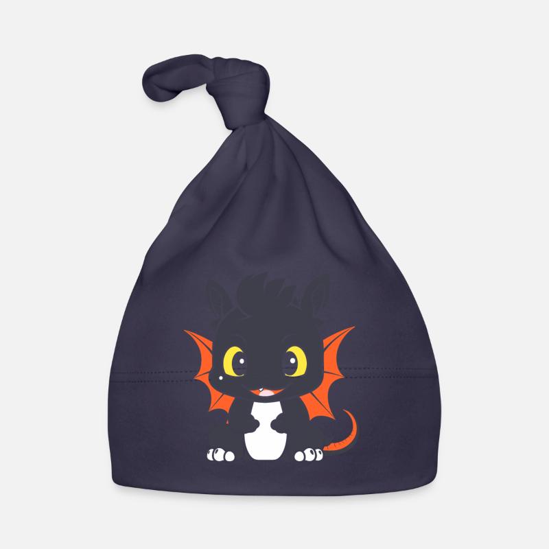 Bébé dragon - Bonnet bio Bébé - marine