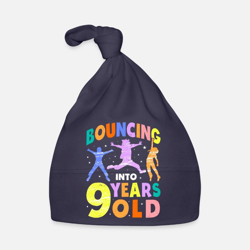 Trampoline Lover 8th Birthday Party Jumping Organic Baby Cap