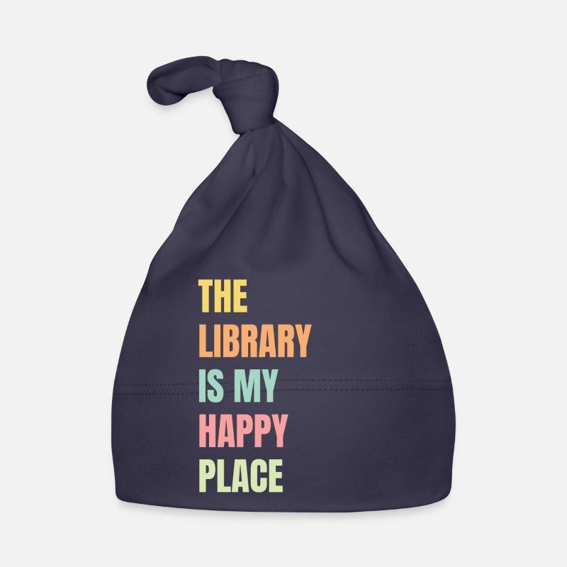 Library Book Lover Reading Bookworm Organic Baby Cap