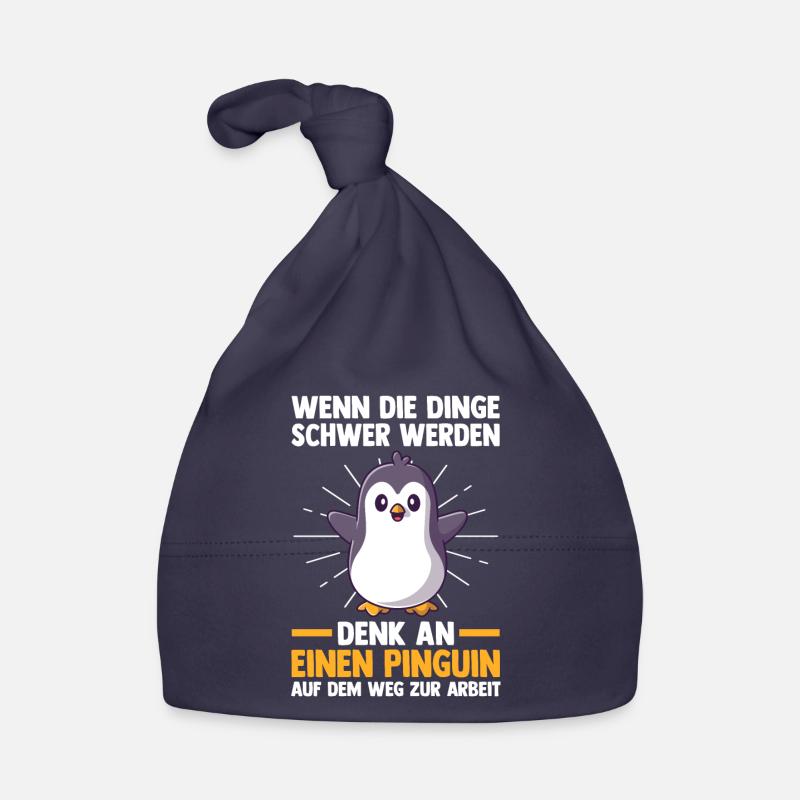Pingouin mignon Bonnet bio Bébé