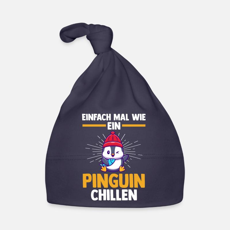 Cute Penguin Organic Baby Cap