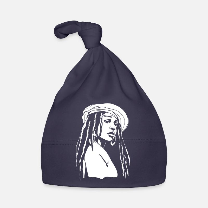 Dreadlocks de cheveux Rasta Dreads - Bonnet bio Bébé - marine