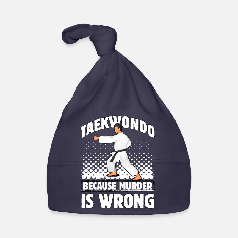 Taekwondo because murder is wrong Organic Baby Cap