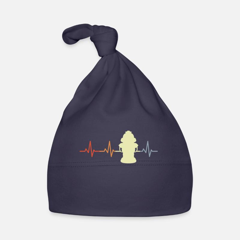 Vintage Fire Hydrant Heart Line Organic Baby Cap