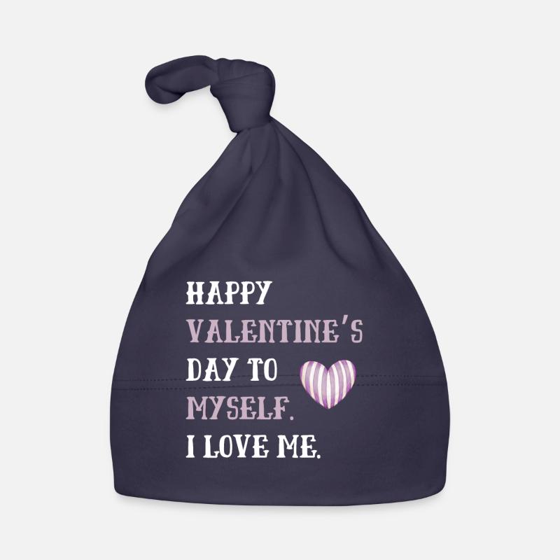Joyeuse Saint-Valentin à moi-même Bonnet bio Bébé