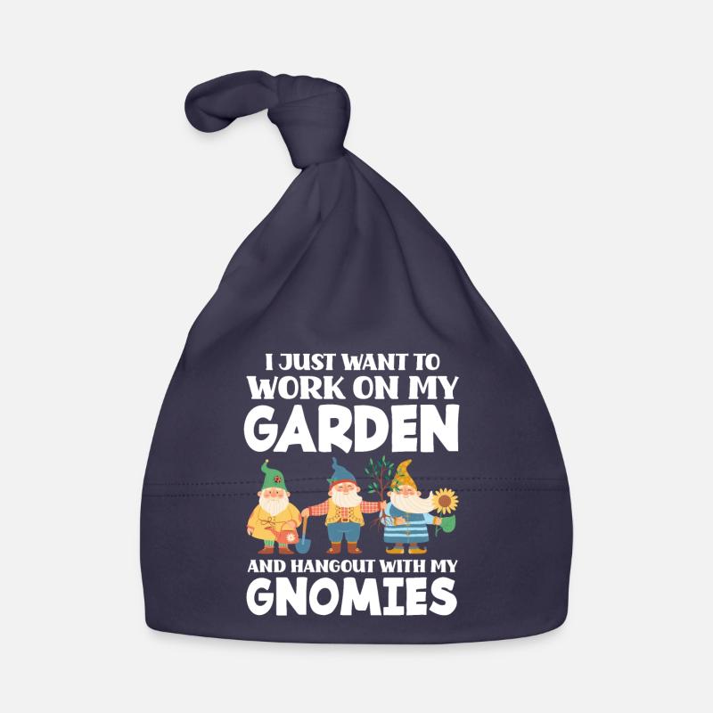 Jardinier Nains - Bonnet bio Bébé - marine