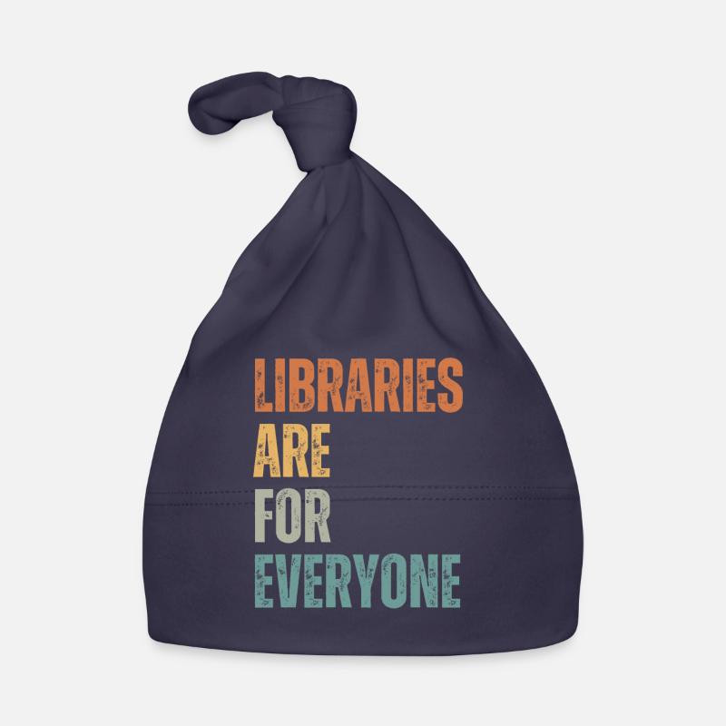 Libraries are for everyone to read Organic Baby Cap
