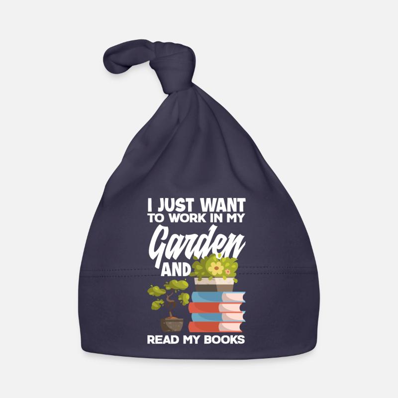 Garten Bücherwurm Bücher Lesen Baby Bio-Mütze