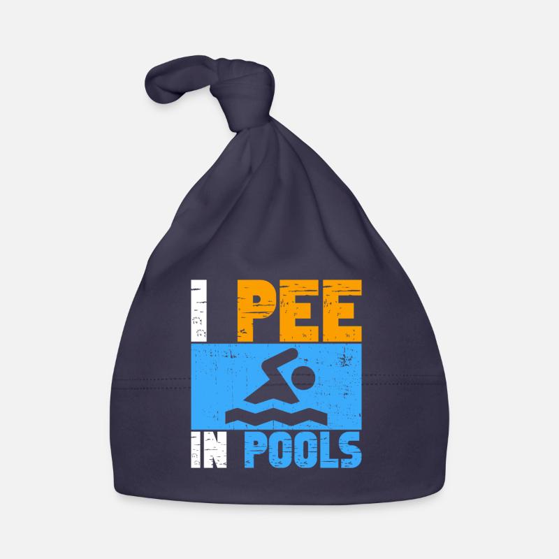 I Pee In Pools Funny Jokes Sarcastic Organic Baby Cap