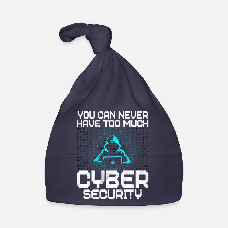 Cyber security hacker hacking - Organic Baby Cap - navy