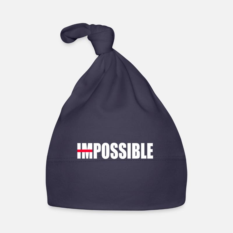 Motivation not impossible Organic Baby Cap