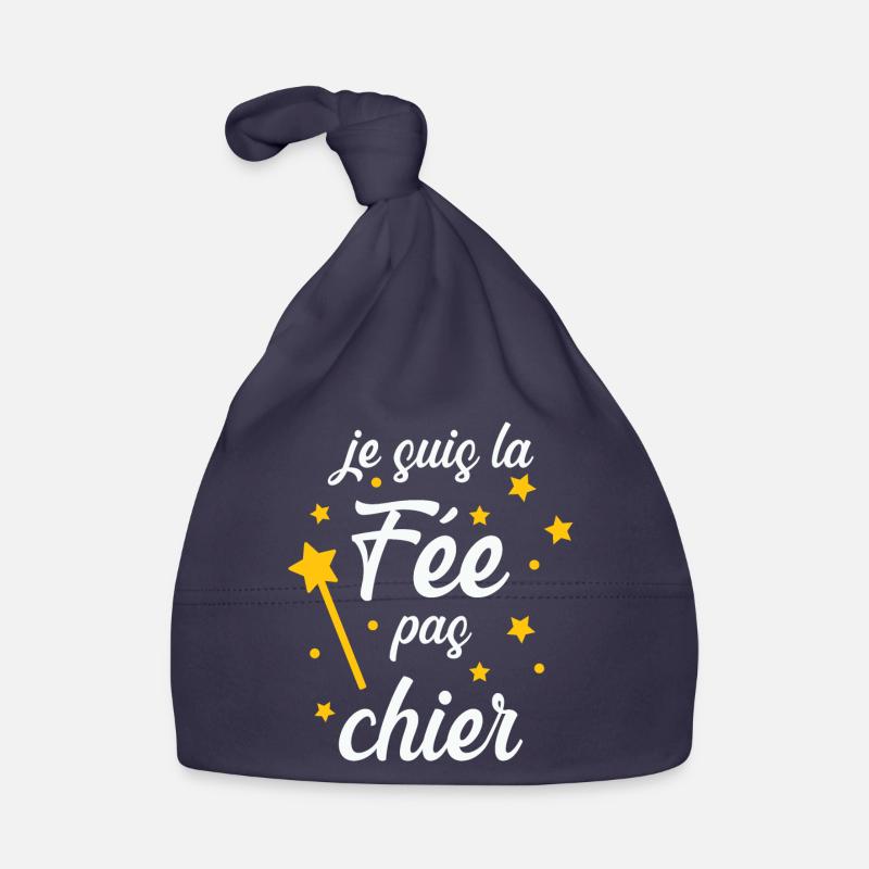 Je suis la Fée pas chier ! Bonnet bio Bébé