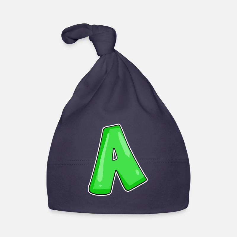 Buchstabe A Anfangsbuchstabe Baby Bio-Mütze
