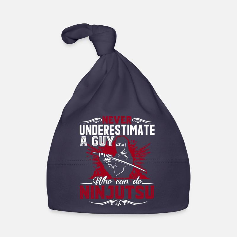 Ninjutsu Never Underestimate A Guy Can Do Ninjutsu Organic Baby Cap