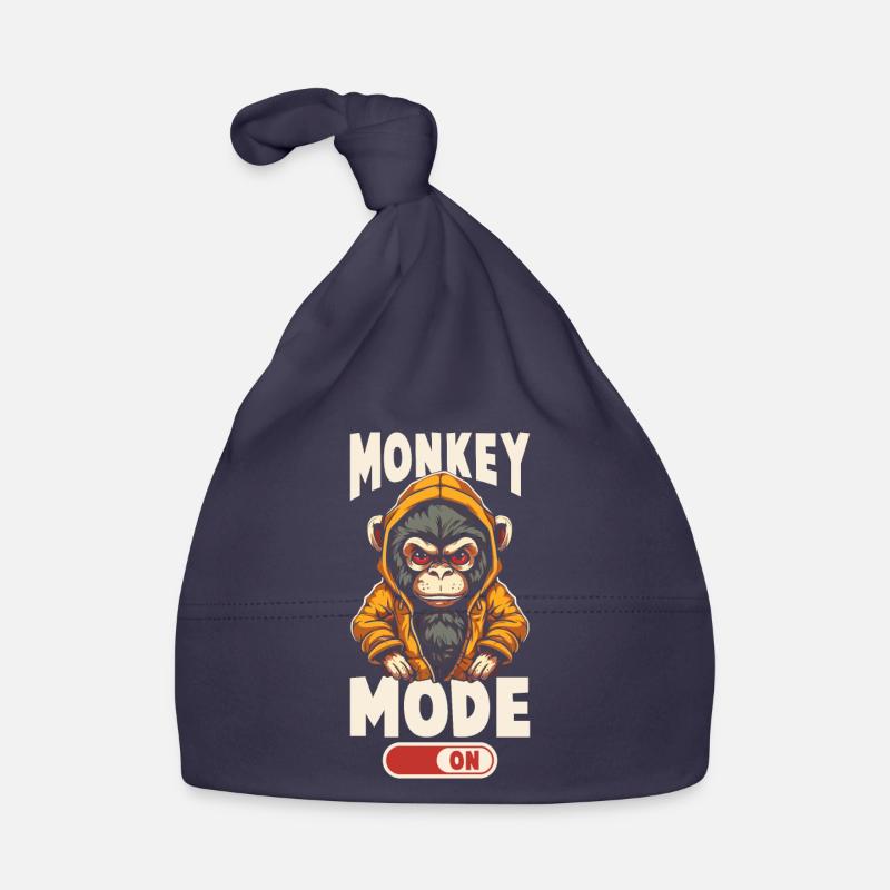 Monkey mode on Organic Baby Cap